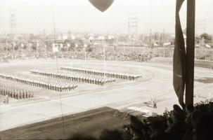1948 Budapest, katonai sportünnepség, 37 db szabadon felhasználható vintage negatív Kotnyek Antal (1...
