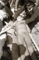 cca 1948 Vízből mentés képriportja, 43 db szabadon felhasználható vintage negatív Kotnyek Antal (192...