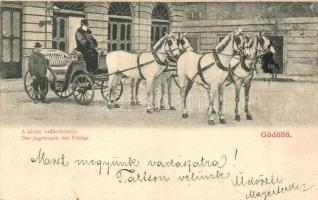 Gödöllő, Király vadászkocsija / Der Jagdwagen des Königs / hunting chariot of the king (Rb)