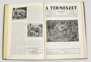 1942 A természet. Szerk.: Nadler Herbert. 1942. január-december, XXXVIII. évf. 1-12. szám. Teljes év...