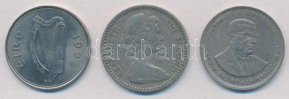 Vegyes: Írország 1998. 1Ł + Mauritius 1991. 5R + Rodézia 1964. 25c T:2,2-
Mixed: Ireland 1998. 1 Po...