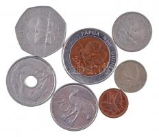 Pápua Új-Guinea 1975-2008. 7db klf fémpénz T:1-,2,2- Papua New Guinea 1975-2008. 7pcs of diff metal coins C:AU,XF,VF