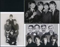 cca 1967 Beatles együttes, 3 db mai nagyítás Fekete György (1904-1990) budapesti fényképész gyűjtéséből, 10x15 cm