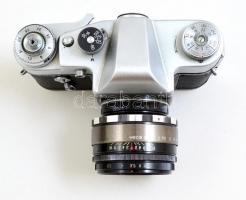 1969 Zenit 3M fényképezőgép, Helios-44 2/58 objektívvel, eredeti bőr tokjában, működőképes állapotba...