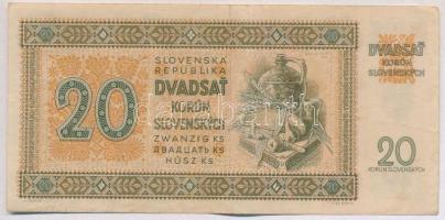 Szlovákia 1942. 20K T:III
Slovakia 1942. 20 Korun C:F