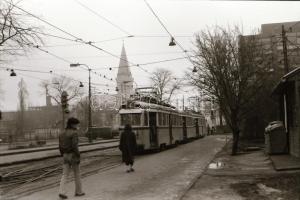 1980 Budapest, villamosok az Üllői úton, 10 db szabadon felhasználható vintage negatív, 24x36 mm