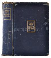 Surányi Miklós: Egyedül vagyunk. I-III. rész. (egybekötve). I.rész: Stefferl. II.rész: Gróf Széchenyi István. III.rész: A legnagyobb magyar. Bp.,1936,Singer és Wolfner. Kiadói aranyozott egészbőr-kötés, megviselt állapotban, sérült gerinccel, kopott borítóval.