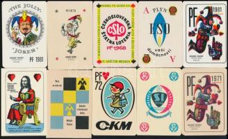 1968-1981 10 db kártyamotívumos naptár