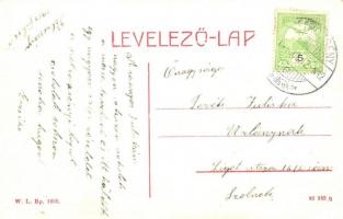 Petrozsény, Petrosani; Gambrinus vendéglő a szurduki szorosban. W.L. Bp. 1695. / restaurant in the g...