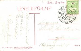 Mohol, Mol; Fő utca, Lolin Milos üzlete és saját kiadása. W.L. Bp. 2240. / street view with shop