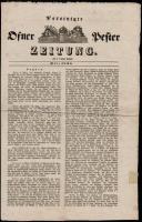 1838 Vereinigte Ofner und Pester Zeitung. 1838. március, jó állapotban, 179-182 p. Ritka!