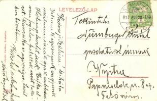 Szabadka, Subotica; izraelita templom és zsidó elemi iskola, zsinagóga, tér piaccal. Lipsitz kiadása...