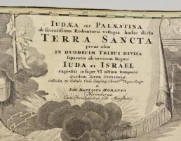 cca 1700 Johann Baptist Homann (1664-1724): Iudaea seu Palaestina ob sacratissima Redemtoris(!) vest...