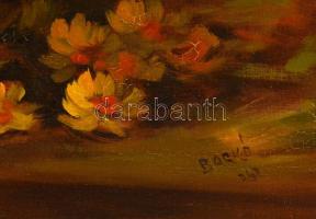 Barkó Gyula (1918-1982): Virágcsendélet. Olaj. vászon, jelzett, 70×50 cm