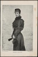 cca 1900 Erzsébet királyné, az Új Idők melléklete, Horovitz Lipót képe nyomán, foltos,