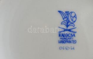 Kalocsai bonbonier, matricás, jelzett, hibátlan, d:9 cm