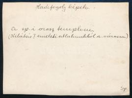 cca 1915 Pjescsanka hadifogolytábor, kilátás a templomra, fotó, hátulján feliratozva, 8×11 cm /

c...