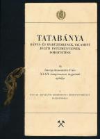 cca 1913-1935 2 db tatabányai nyomtatvány: Tatabánya bánya- és iparüzemeinek, valamint jóléti intézményeinek ismertetése + Nyugdíjszabályzat a Magyar Általános Kőszénbánya Rt. alkalmazottai számára