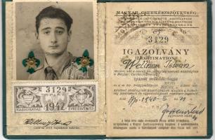 1940. Cserkészigazolvány /Pfadfinderausweis