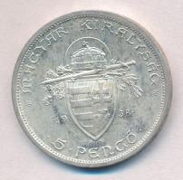 1938. 5P Ag "Szent István" T:1-,2 kis patina
Adamo P8.1