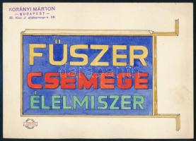 Korányi Márton (1879-1967): 6 db reklámgrafika terv (Stühmer, Danuvia MOM, Dohány-Árúda, Szitmaltin,...