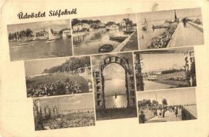 Siófok - 9 db modern városképes lap