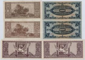 6db-os vegyes magyar milpengő tétel, közte színváltozatok is T:II-III szép papír