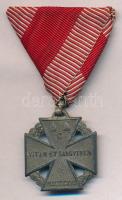 1916. "Károly-csapatkereszt" cink kitüntetés mellszalagon T:2 Hungary 1916. "Charles Troop Cross" Zn decoration on ribbon C:XF NMK 295.