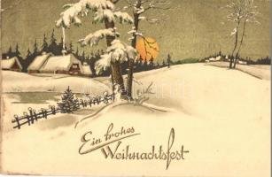 20 db régi karácsonyi motívumlap, üdvözlőlap, közte litho / 20 pre-1945 Christmas motive cards, gree...