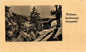 16 db régi és modern kisméretű üdvözlőkártya / 16 pre-1945 and modern small-sized greeting cards, mi...