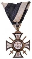 Német Birodalom 1914-1918. "Porosz Frontharcos Háborús Kereszt kardokkal" zománcozott kitü...