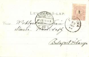 1899 Orsova, Üdvözlet. utcakép, vitorlás hajó este. G. Hütterer No. 2770. / Gruss aus... street view...