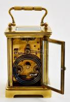 cca XIX. század vége Cuendet Constant Budapest svájci utazó óra, római számos számlappal, fém-üveg ó...