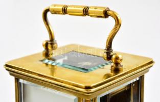 cca XIX. század vége Cuendet Constant Budapest svájci utazó óra, római számos számlappal, fém-üveg ó...