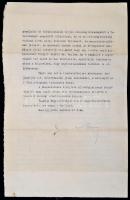 1920 VÉDETT! Neuilly, Apponyi Albert (1846-1933) a békeküldöttség elnökének március 8-án kelt, Huszá...