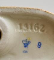 GDR kisfiú és kislány, kézzel festett, jelzett, hibátlan, m: 13,5 cm