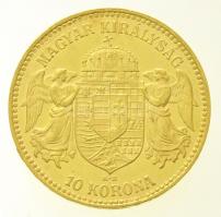 1912KB 10K Au "Ferenc József" (3,37g/0.900) T:2 kis ph.
Hungary 1912KB 10 Korona Au "...