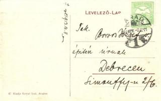 Arad, Új indóház, vasútállomás, építési terület. Kerpel Izsó 47. / Bahnhof / railway station, constr...