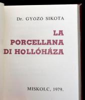 Dr. Sikota Győző: La porcellana di Hollóháza. 2 db mini könyv díszdobozban. Miskolc, 1979, Ifjúsági ...