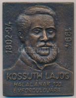 Jákfalvi József (?-?) 1994. Kossuth Lajos halálának 100. évfordulójára Br plakett (77x57mm) T:2