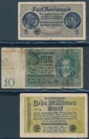 Vegyes 35db-os magyar és külföldi bankjegy tétel, négygyűrűs berakóban T:III-IV