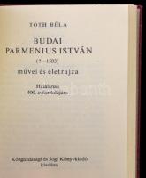 Két sorszámozott minikönyv: Nőnap 1987. Tóth Béla: Budai Parmenius István