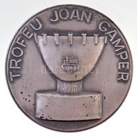 Spanyolország / Katalónia 1970. "Trofeu Joan Gamper / Joan Gamper" ezüstözött fém érem, a ...