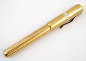 cca 1900 Régi 18K aranyozott töltőtoll A. Morton & Co., arany heggyel. / Vintage fountai pen with gold nib