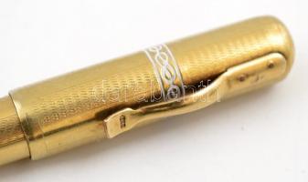cca 1900 Régi 18K aranyozott töltőtoll A. Morton & Co., arany heggyel. / Vintage fountai pen wit...