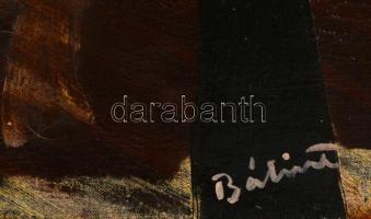 Bálint jelzéssel: Kompozíció. Olaj, vászon, sérült, 50×30 cm