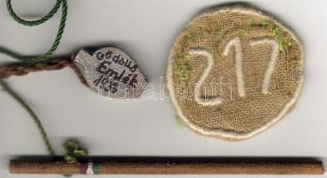 1933. Jamboree emlék + jelvény / Jamboree Souvenir + Textilabzeichen