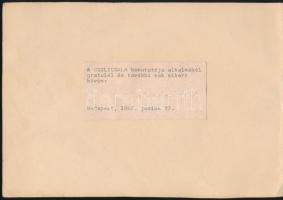 1985 Bp., Elekes Pál (1929-1996) színész Csilicsala szerepében, emléklapra ragasztott fotó, 13x18 cm