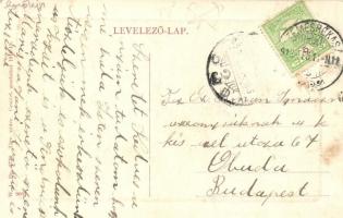 Temesrékas, Rékás, Recas; vasútállomás gőzmozdonnyal. W.L. Bp. 6728. / Bahnhof / railway station wit...
