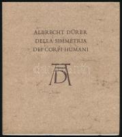 Dr. Tímár László: Albrecht Dürer Della Simmetria Dei Corpi Humani. Bp., 1979, Richter Gedeon. Angol nyelven, kiadói papírkötésben. / In English, paperback